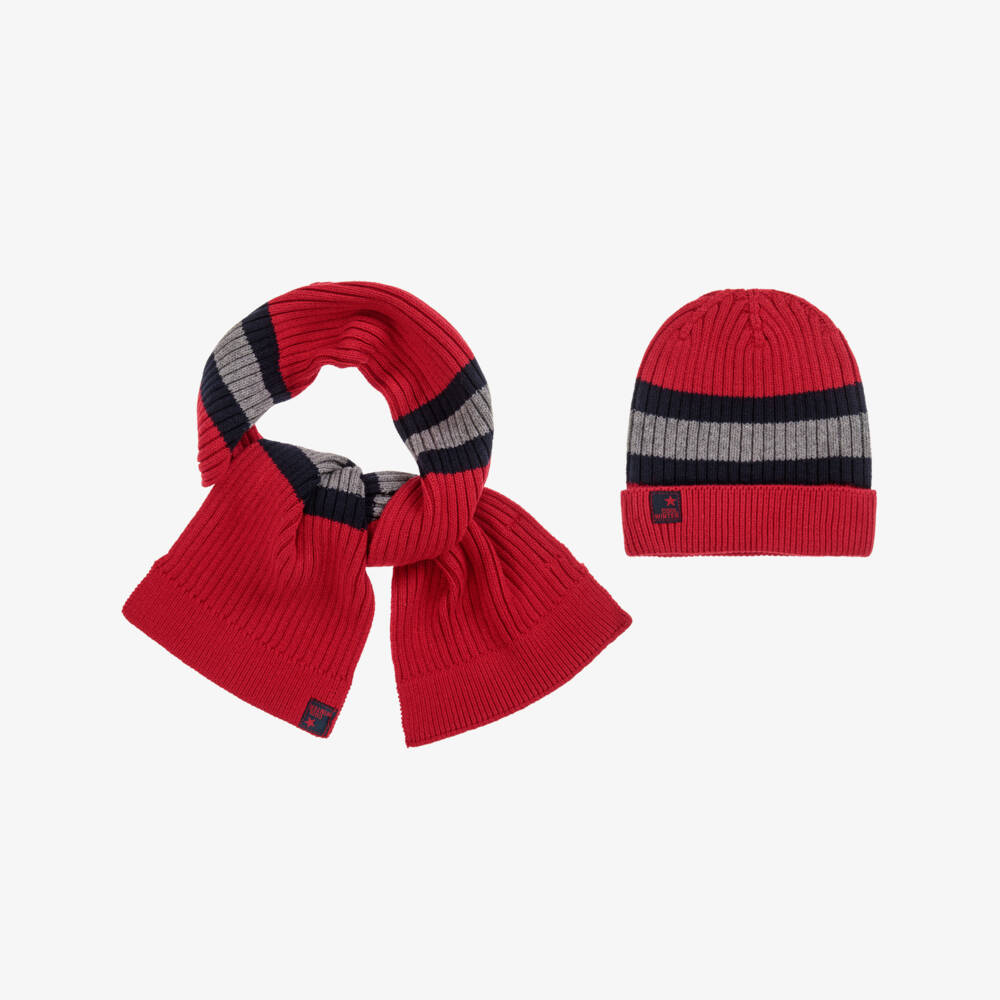 Mayoral-Boys 2 Piece Knitted Hat Set | Childrensalon Outlet