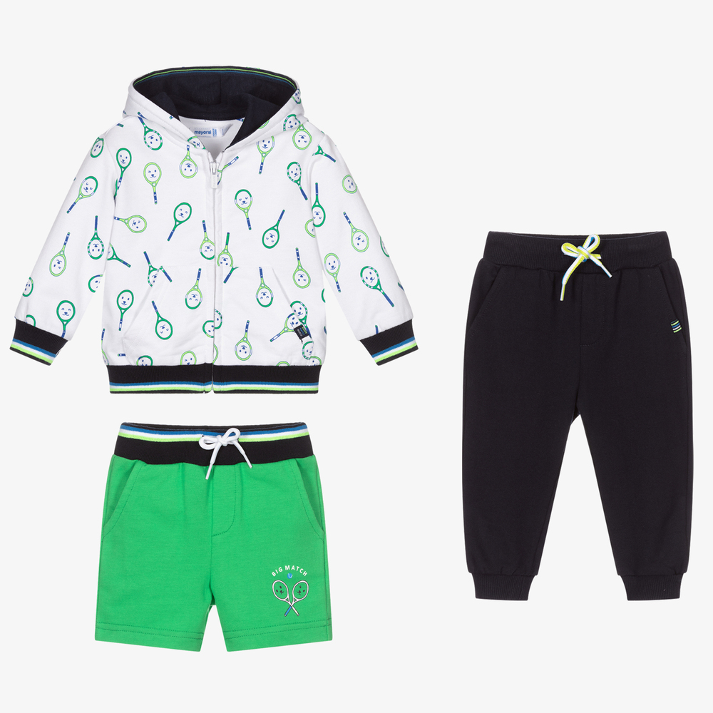Mayoral-Boys 3 Piece Cotton Tracksuit | Childrensalon Outlet