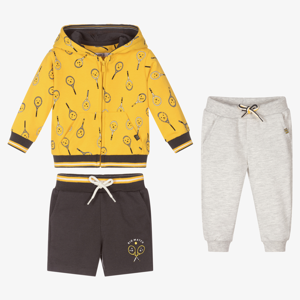 Mayoral-Boys 3 Piece Cotton Tracksuit | Childrensalon Outlet