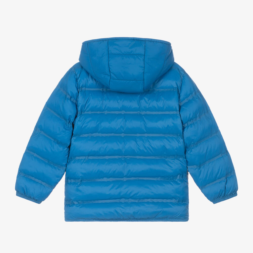 Mayoral-Boys Azure Hooded Puffer Coat | Childrensalon Outlet