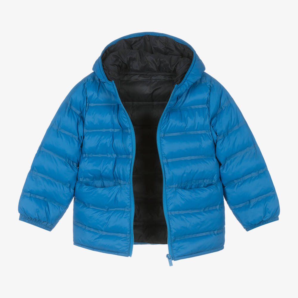 Mayoral-Boys Azure Hooded Puffer Coat | Childrensalon Outlet