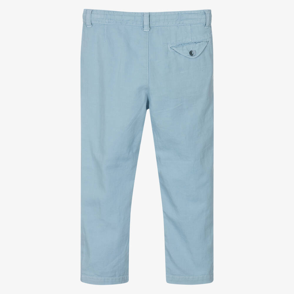 Mayoral-Boys Azure Linen Blend Pants | Childrensalon Outlet