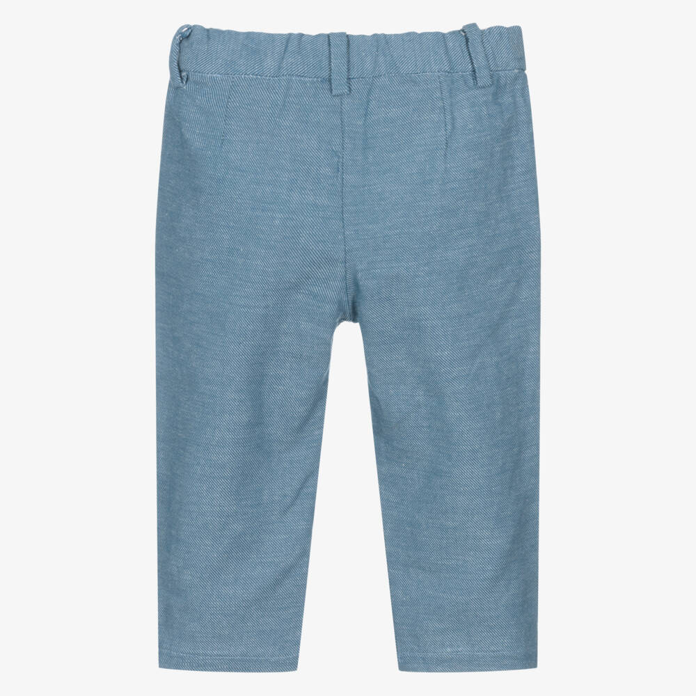 Mayoral-Хлопковые брюки чинос для мальчиков лазурные | Childrensalon Outlet