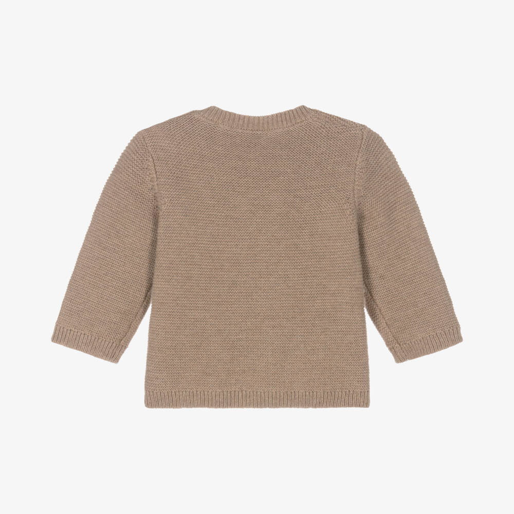 Mayoral Newborn-Boys Beige Cable Knit Sweater | Childrensalon Outlet