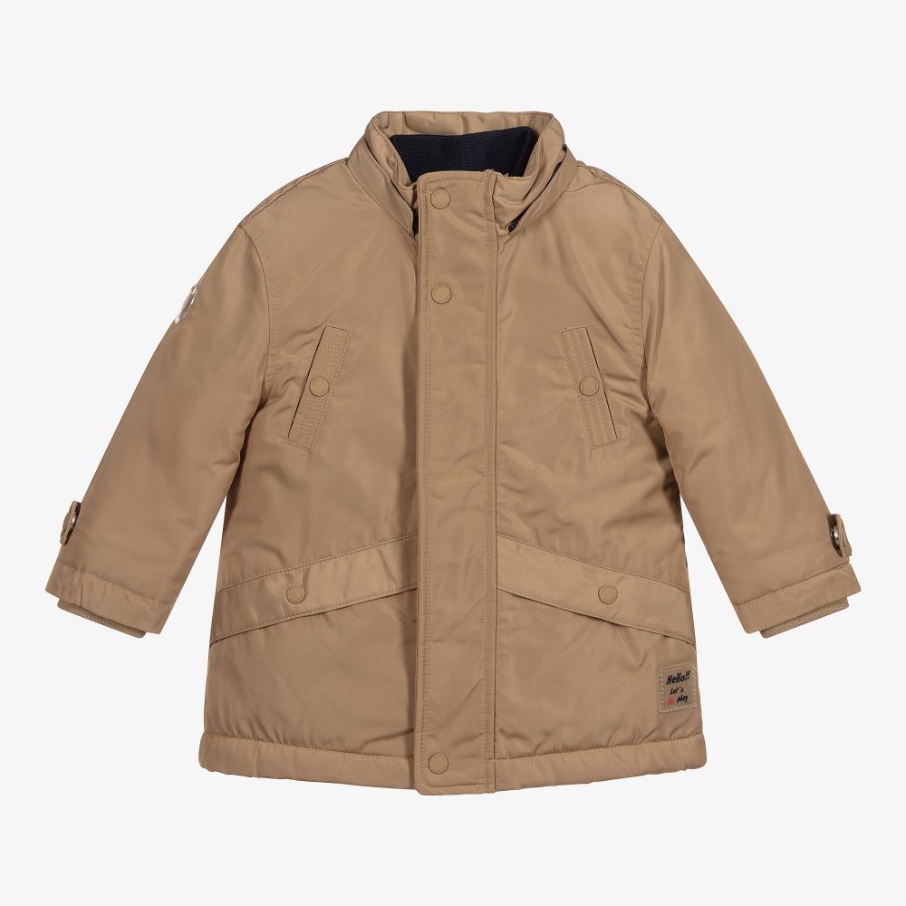 Mayoral-Boys Beige Coat  | Childrensalon Outlet
