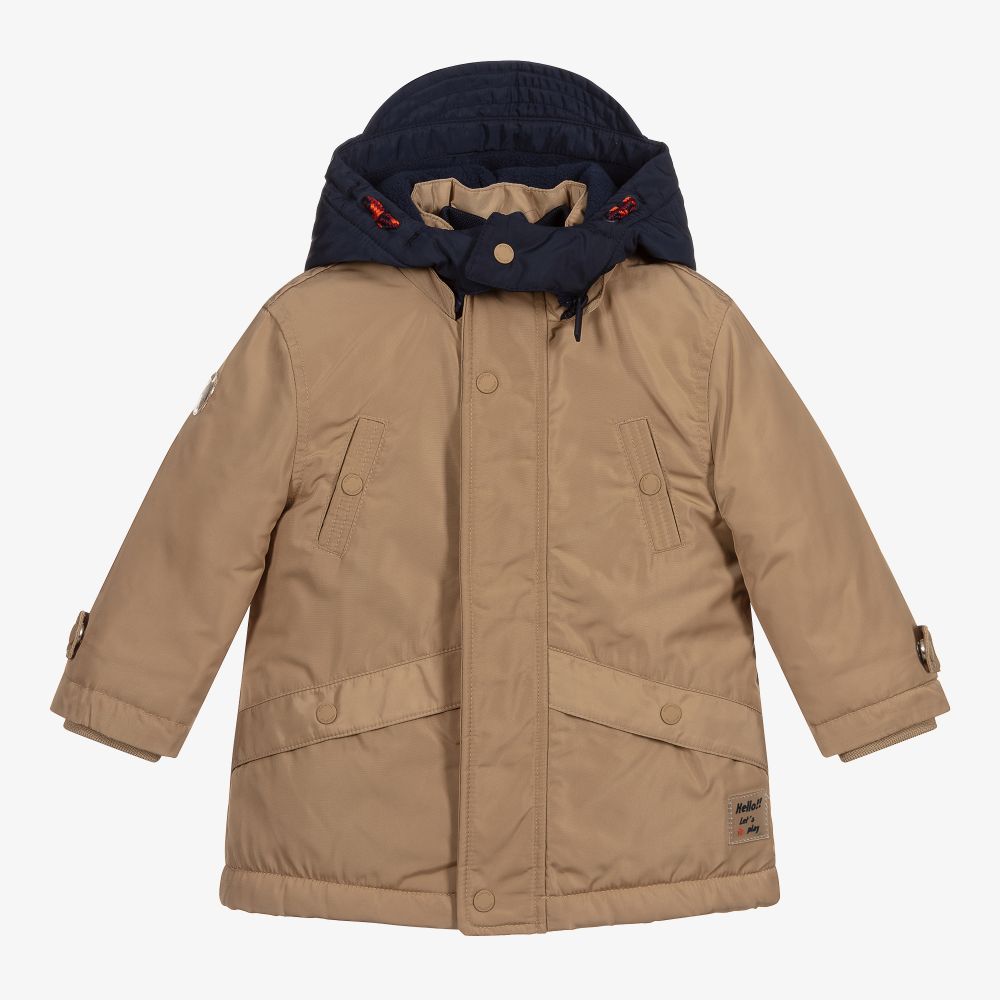 Mayoral-Boys Beige Coat  | Childrensalon Outlet