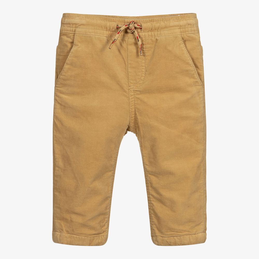 Mayoral-Boys Beige Corduroy Trousers | Childrensalon Outlet