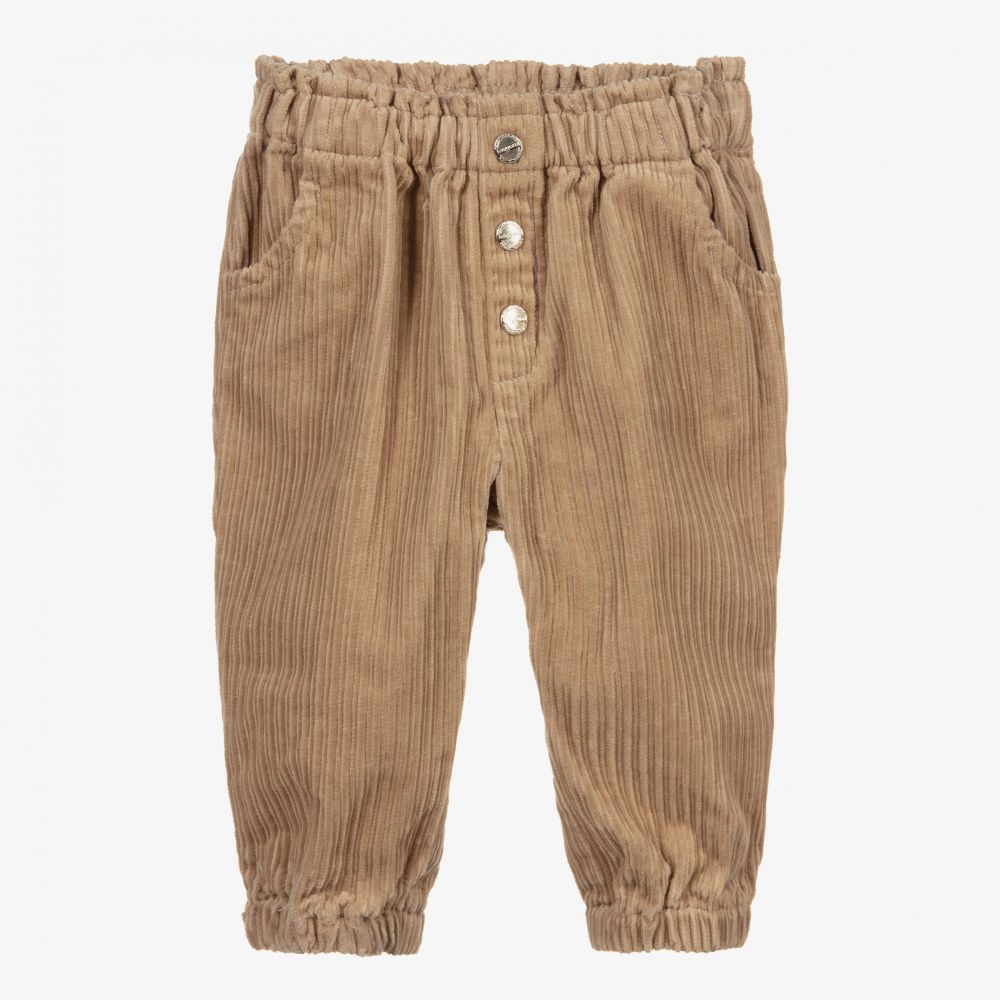 Mayoral - Boys Beige Corduroy Trousers | Childrensalon