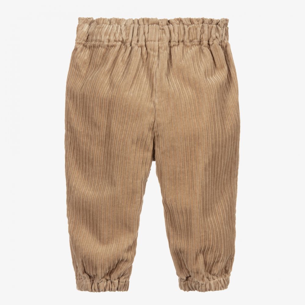 Mayoral-Boys Beige Corduroy Trousers | Childrensalon Outlet
