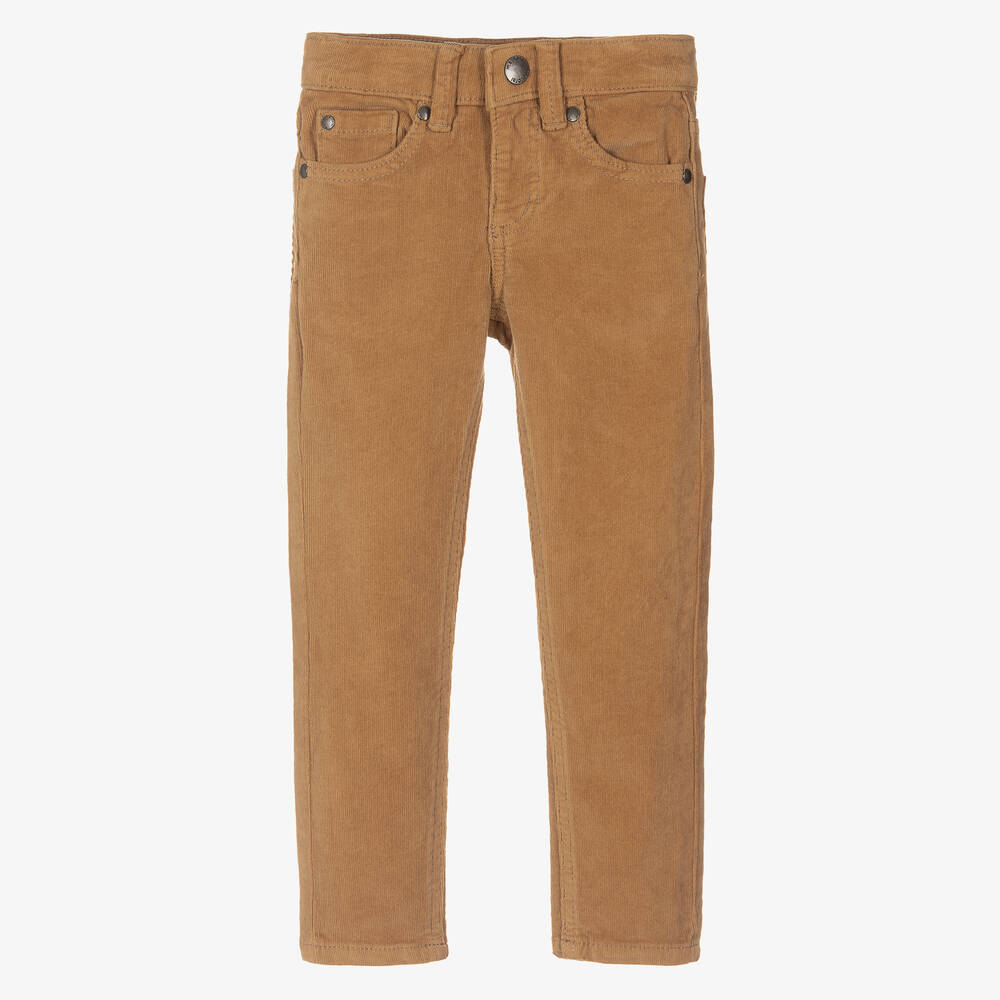 Mayoral-Boys Beige Corduroy Trousers | Childrensalon Outlet