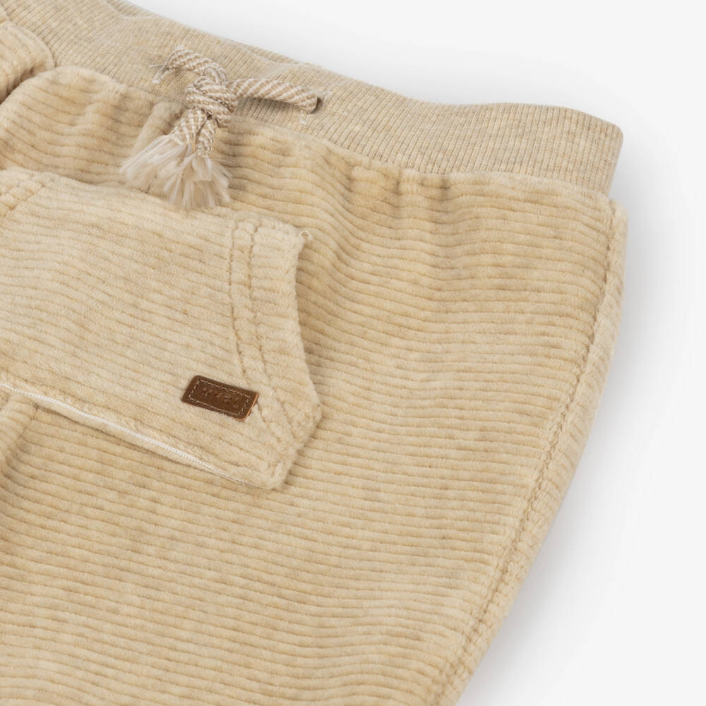 Mayoral Newborn-Boys Beige Corduroy Trousers | Childrensalon Outlet