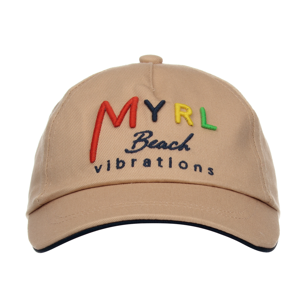 Mayoral-Boys Beige Cotton Cap | Childrensalon Outlet
