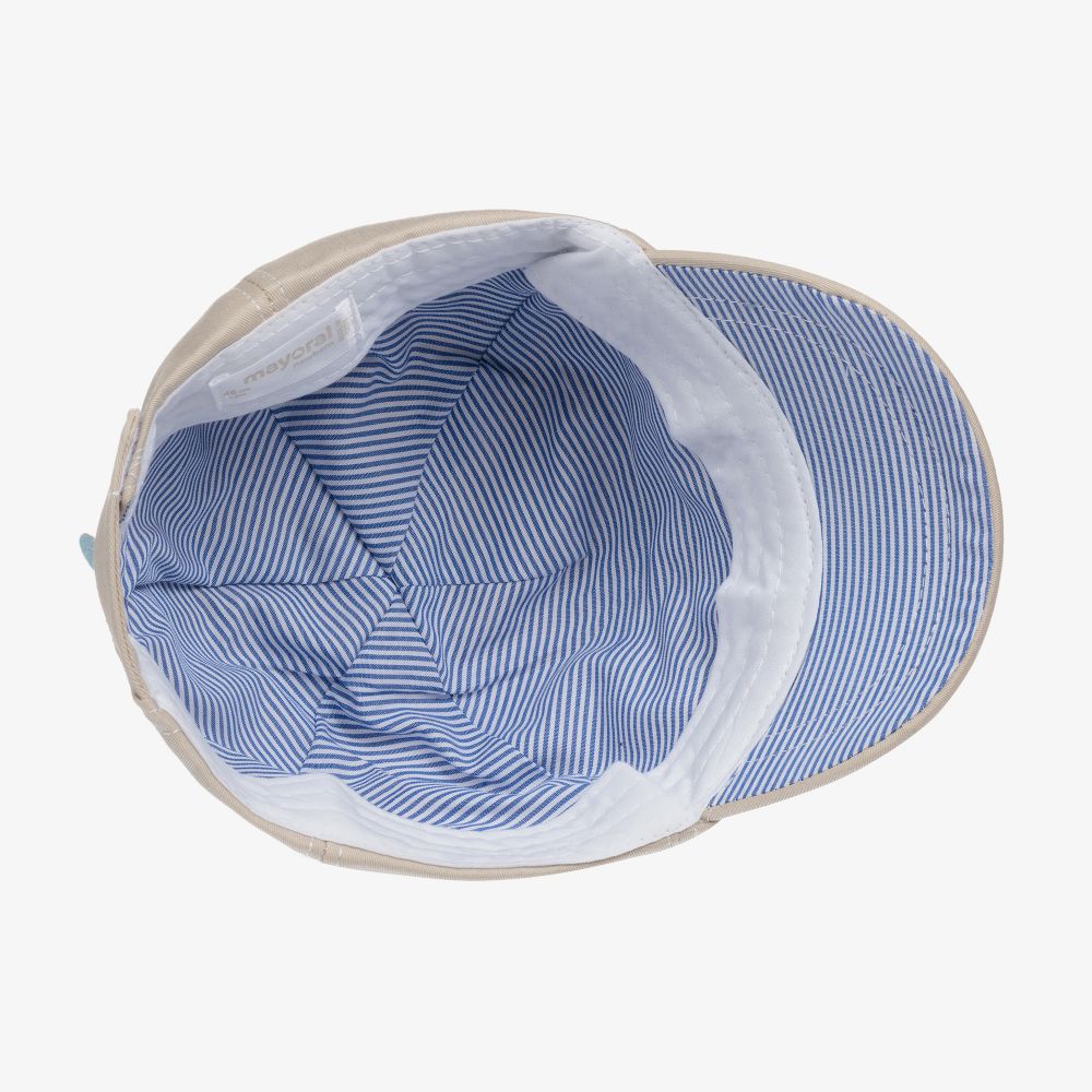 مايورال Newborn-قبعة قطن تويل لون بيج للمواليد | Childrensalon Outlet