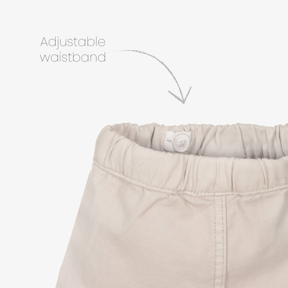 Mayoral-Бежевые хлопковые брюки карго для мальчиков | Childrensalon Outlet