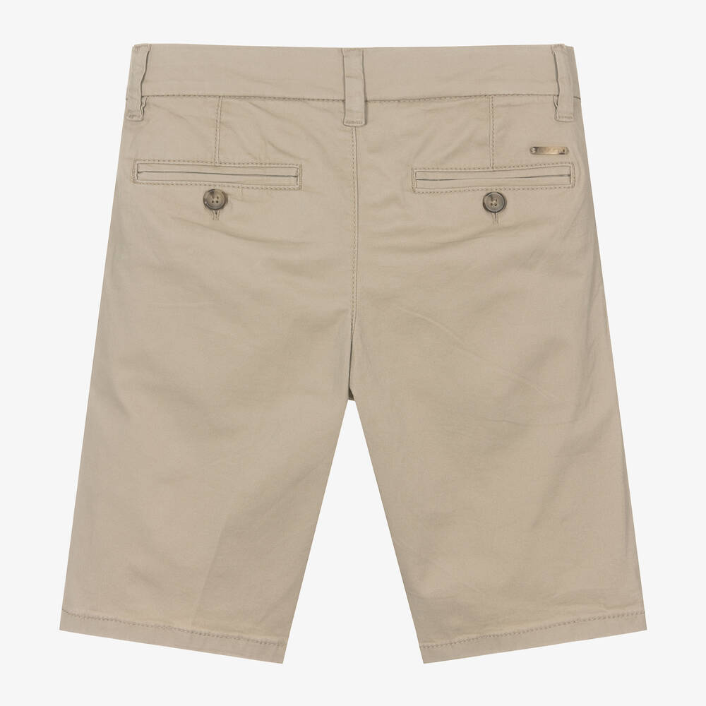 Mayoral Нукутаваке-Boys Beige Cotton Chino Shorts | Childrensalon Outlet
