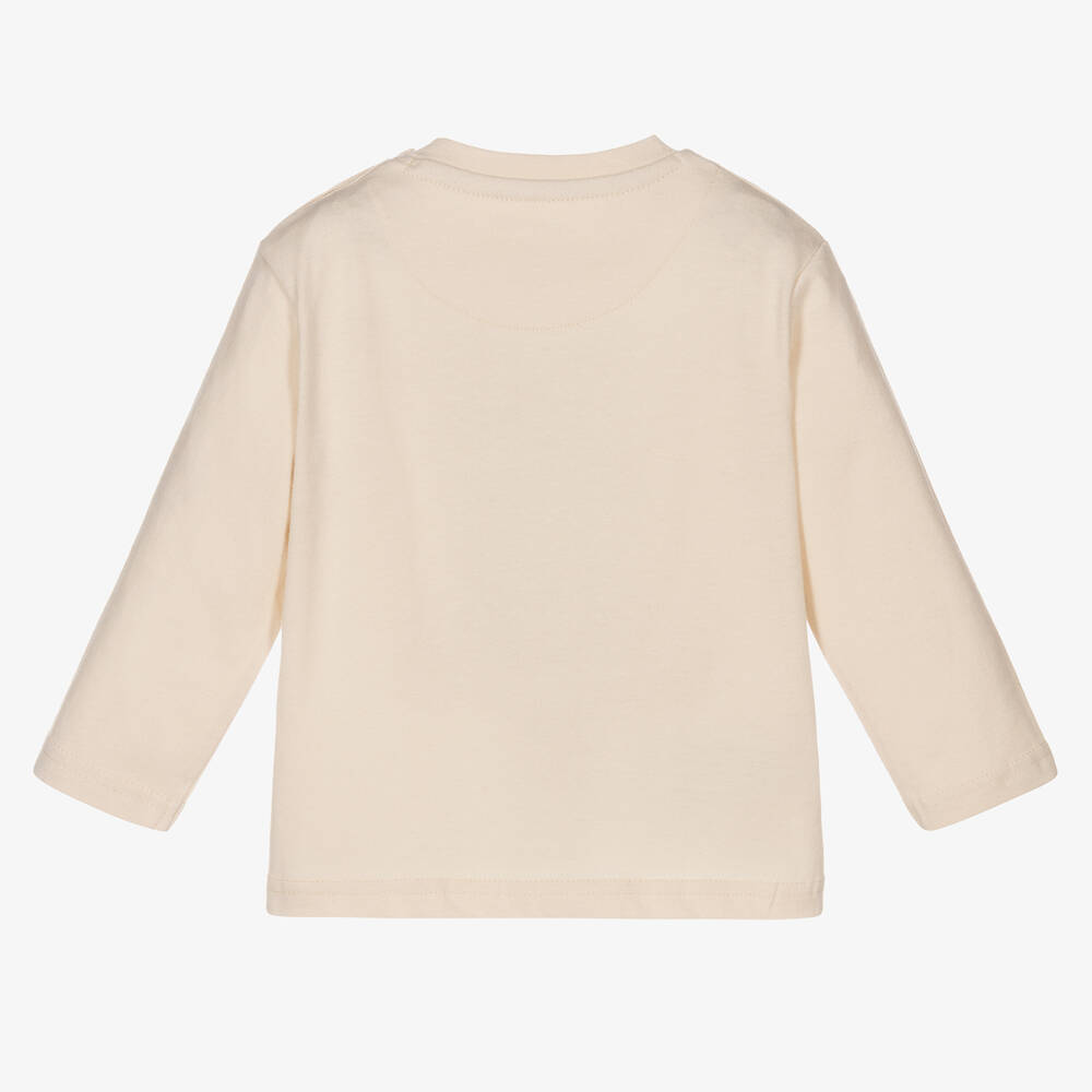 Mayoral-توب أطفال ولادي قطن مستدام لون عاجي | Childrensalon Outlet