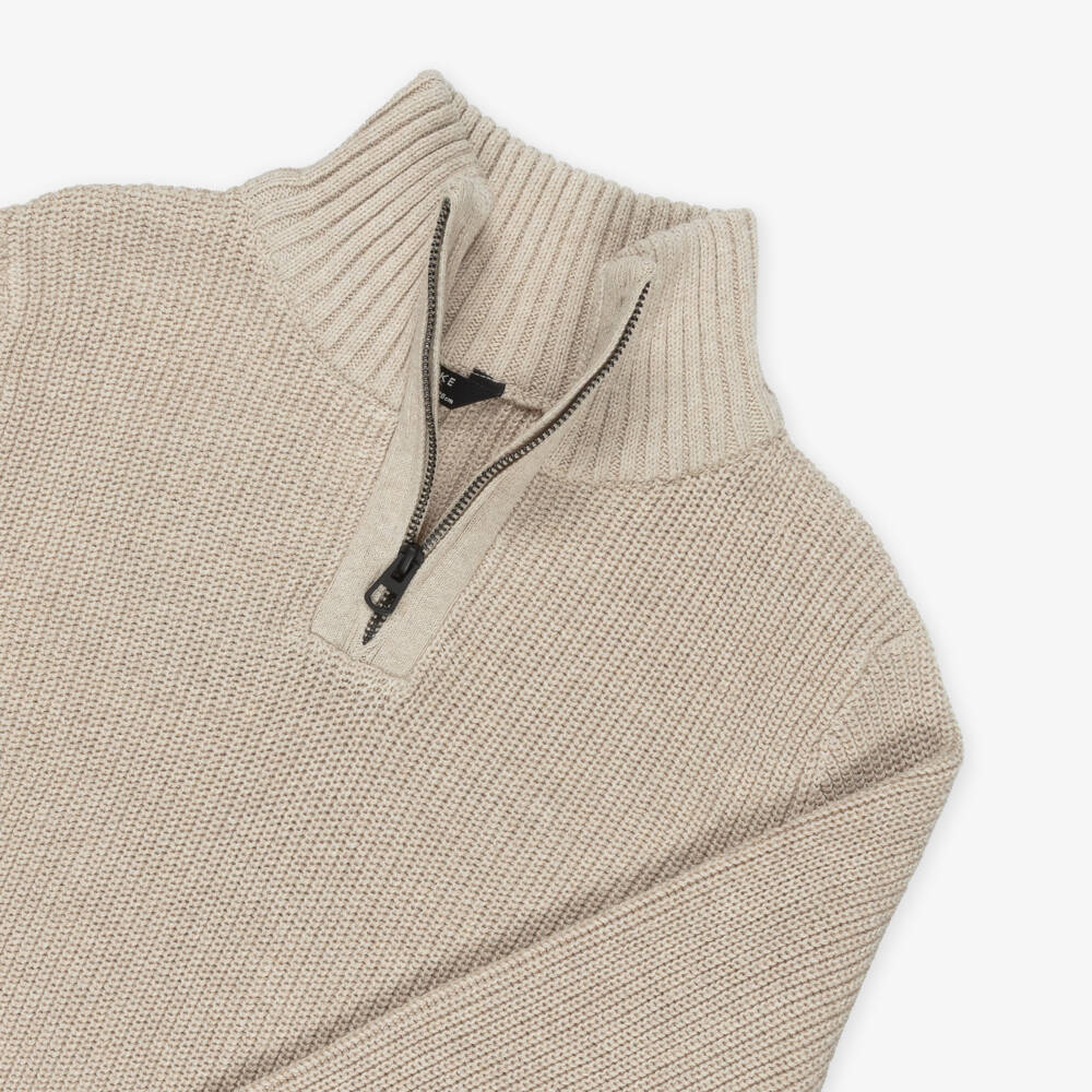 Mayoral Nukutavake-سويتر بيج قطني بنصف سحاب للأولاد | Childrensalon Outlet