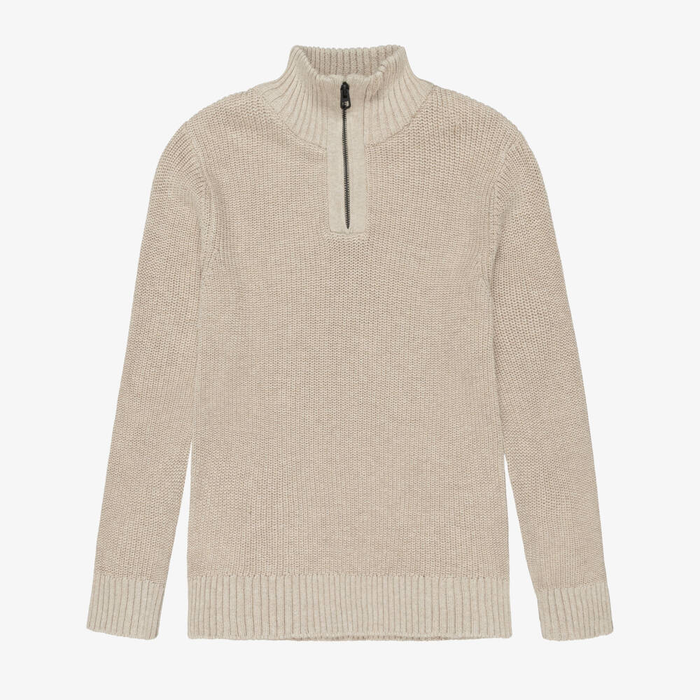 Mayoral Nukutavake-سويتر بيج قطني بنصف سحاب للأولاد | Childrensalon Outlet