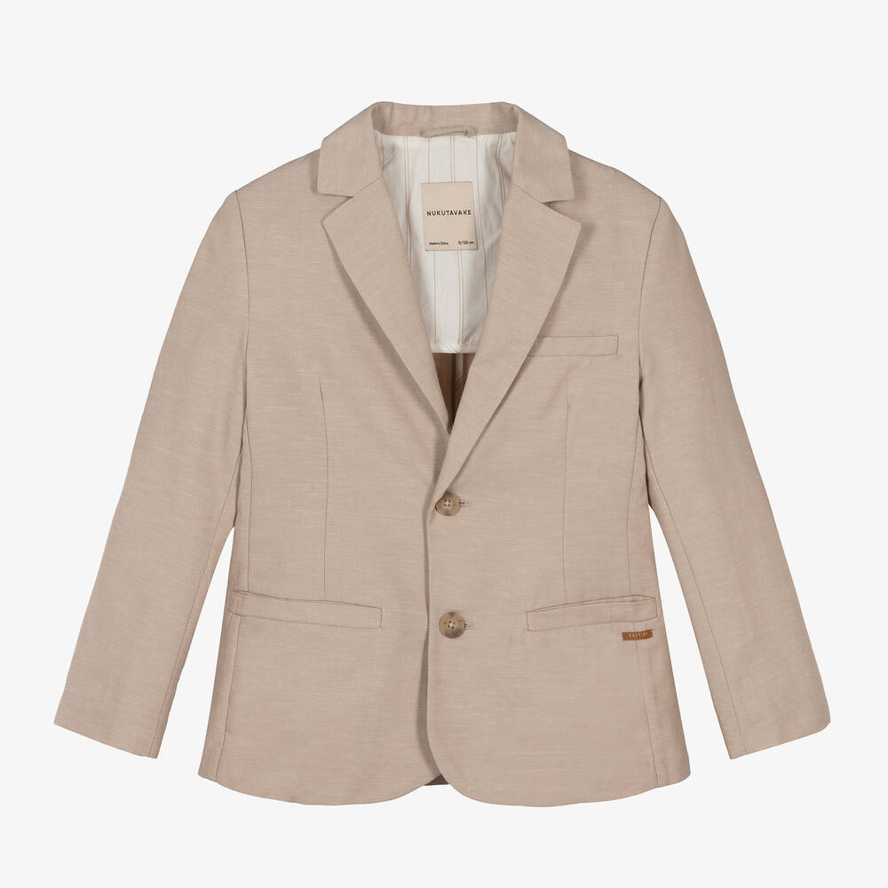Boys beige blazer sale