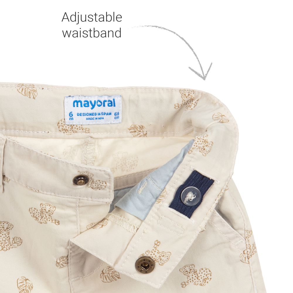 Mayoral-Boys Beige Cotton Shorts | Childrensalon Outlet