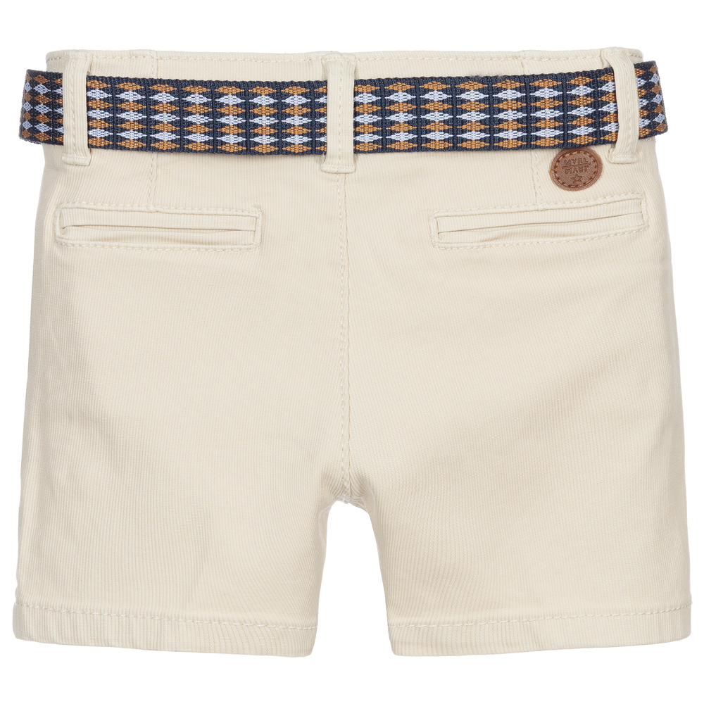 Mayoral-Бежевые хлопковые шорты для мальчиков | Childrensalon Outlet