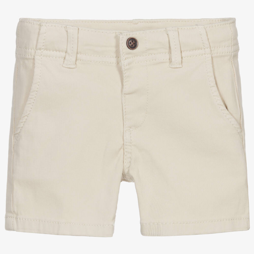Mayoral-Boys Beige Cotton Shorts | Childrensalon Outlet
