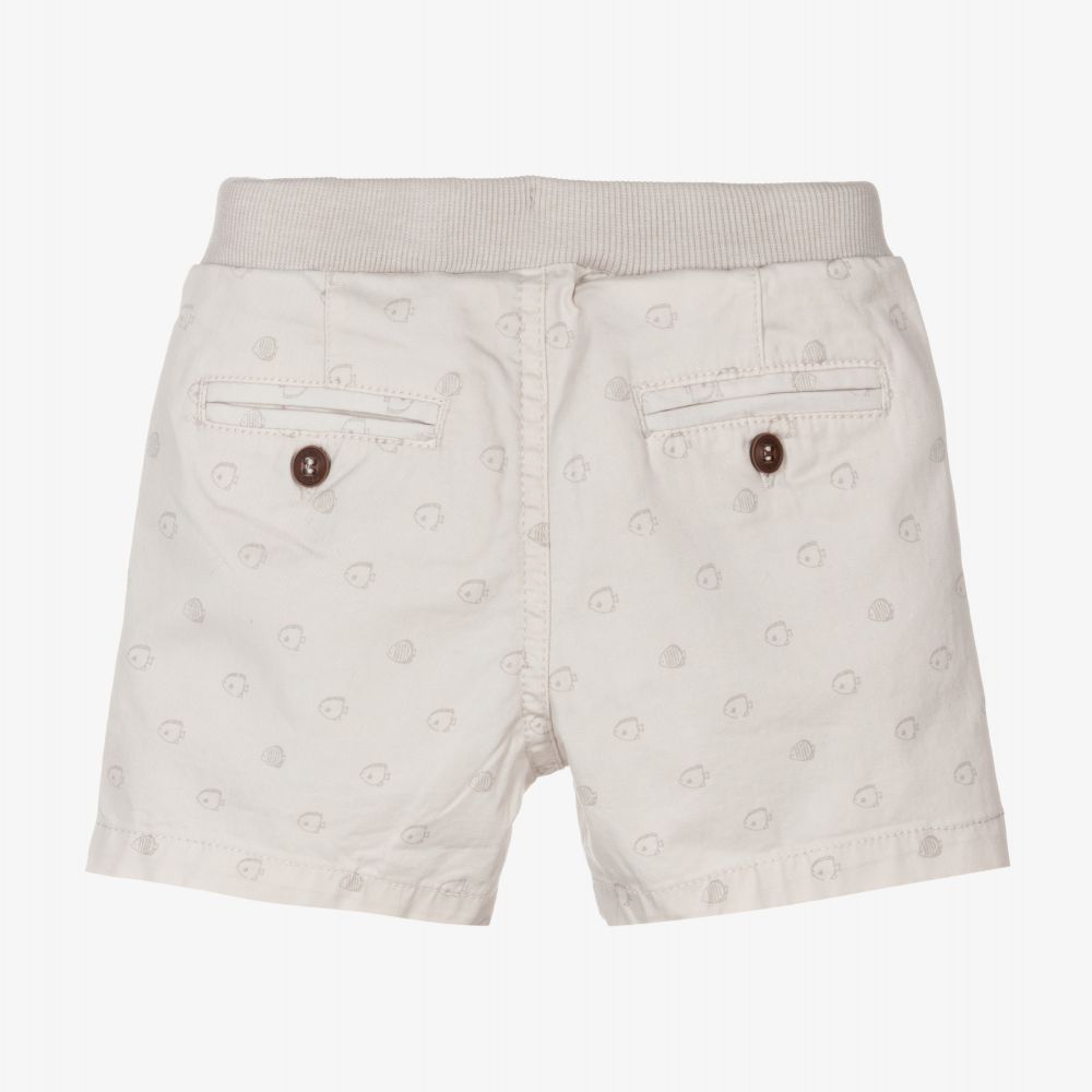 Mayoral-Boys Beige Cotton Shorts | Childrensalon Outlet