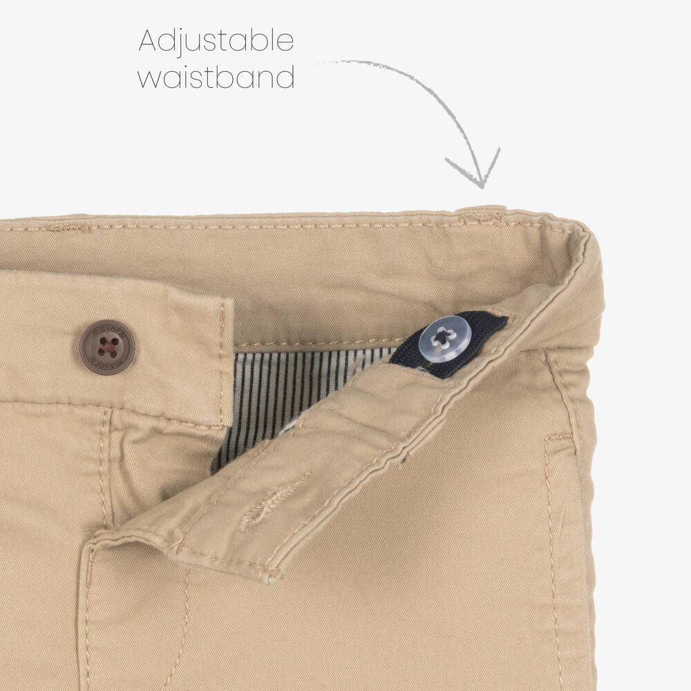 Mayoral-Бежевые хлопковые шорты | Childrensalon Outlet