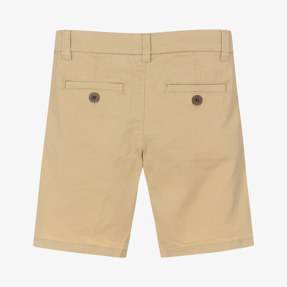 Mayoral-Boys Beige Cotton Shorts | Childrensalon Outlet