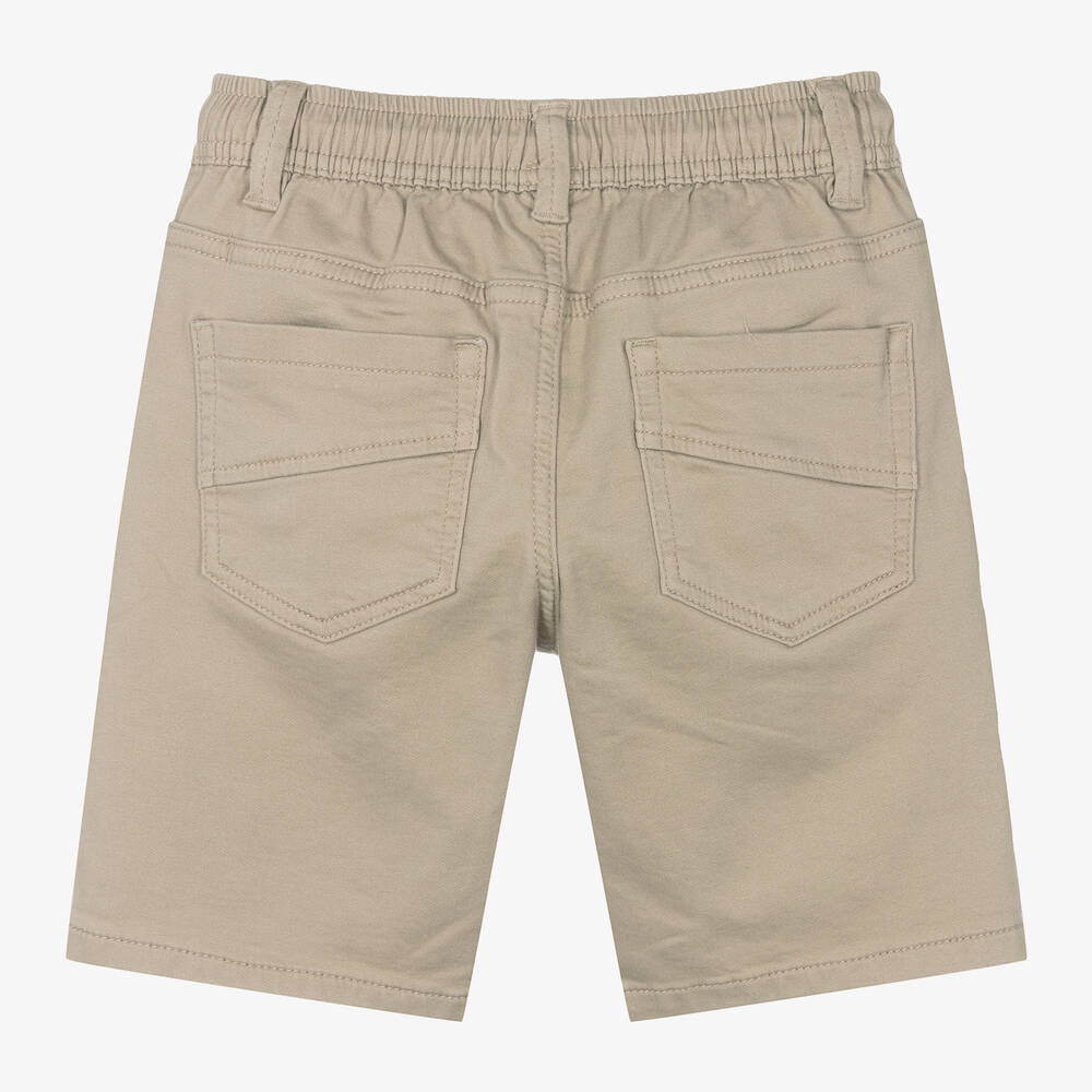 Mayoral Нукутаваке-Boys Beige Cotton Shorts | Childrensalon Outlet