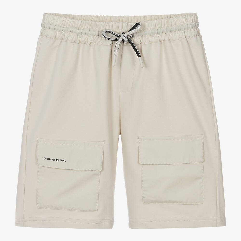 Mayoral Nukutavake - Short cargo beige à cordon garçon | Childrensalon