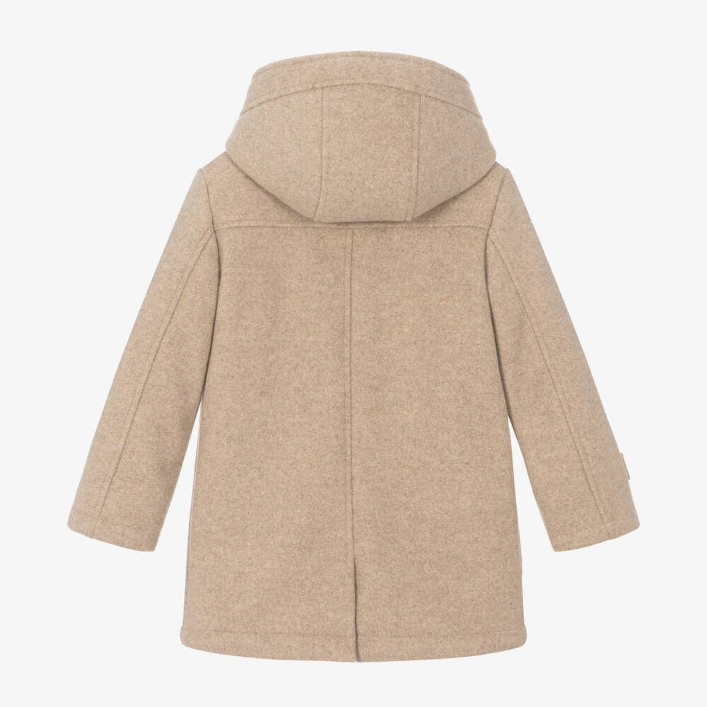 Mayoral-Boys Beige Felted Toggles Coat | Childrensalon Outlet