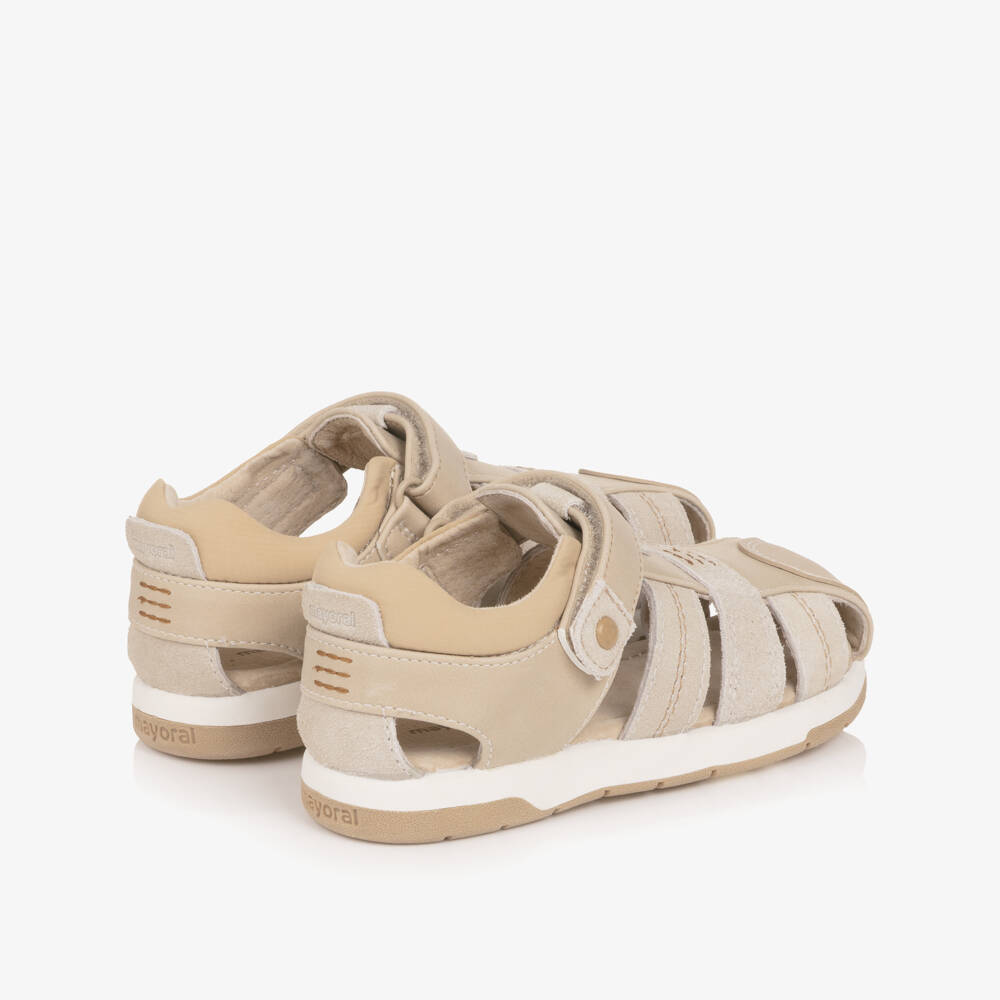 Mayoral-Boys Beige Hook Sandals | Childrensalon Outlet