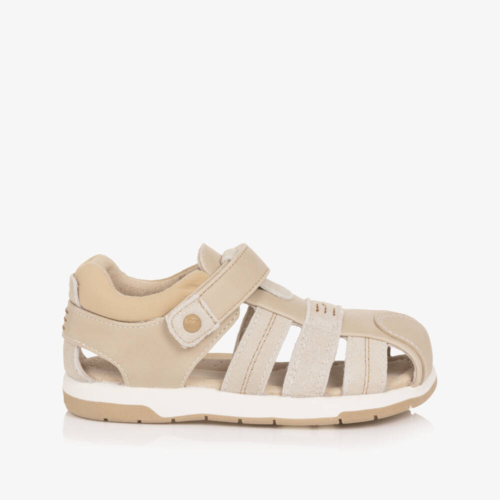 Mayoral-Boys Beige Hook Sandals | Childrensalon Outlet