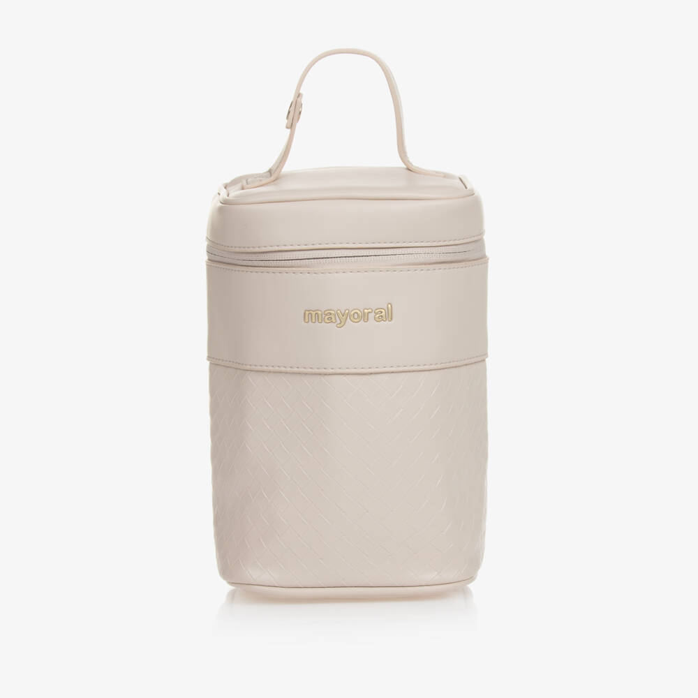 Mayoral-Boys Beige Insulated Bottle Carrier | Childrensalon Outlet