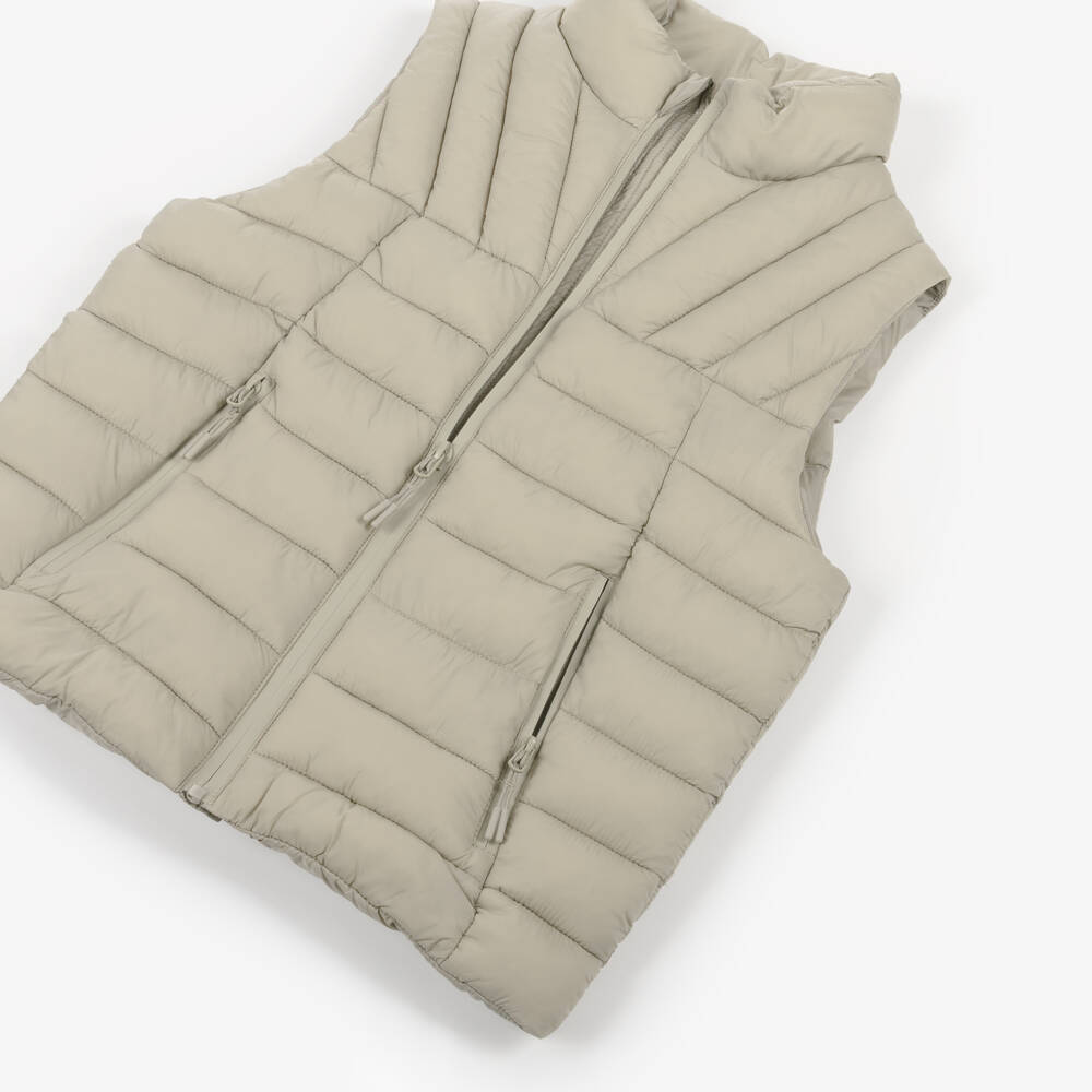 Mayoral Нукутаваке-Boys Beige Quilted Vest | Childrensalon Outlet