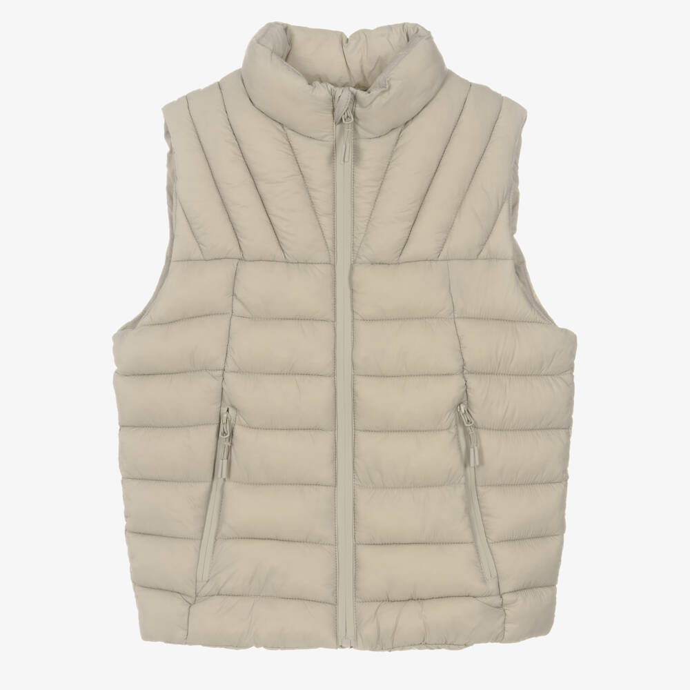 Mayoral Нукутаваке-Boys Beige Quilted Vest | Childrensalon Outlet