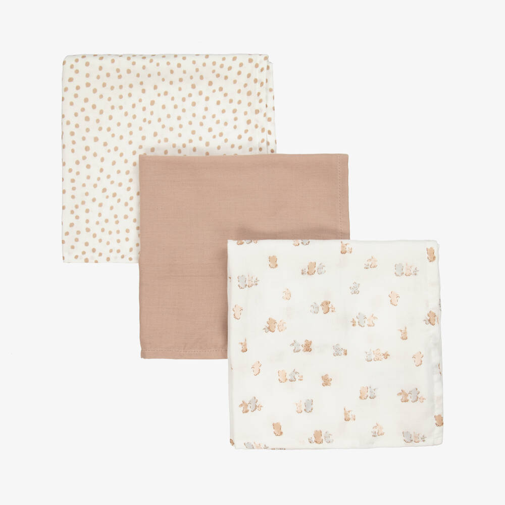 Mayoral Newborn-Boys Beige Trio Muslin Set | Childrensalon Outlet