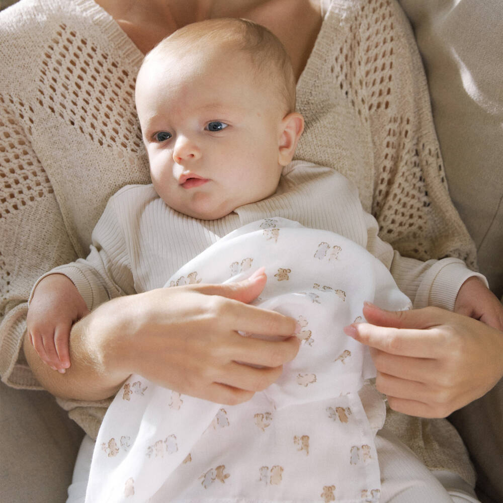 Mayoral Newborn-Boys Beige Trio Muslin Set | Childrensalon Outlet