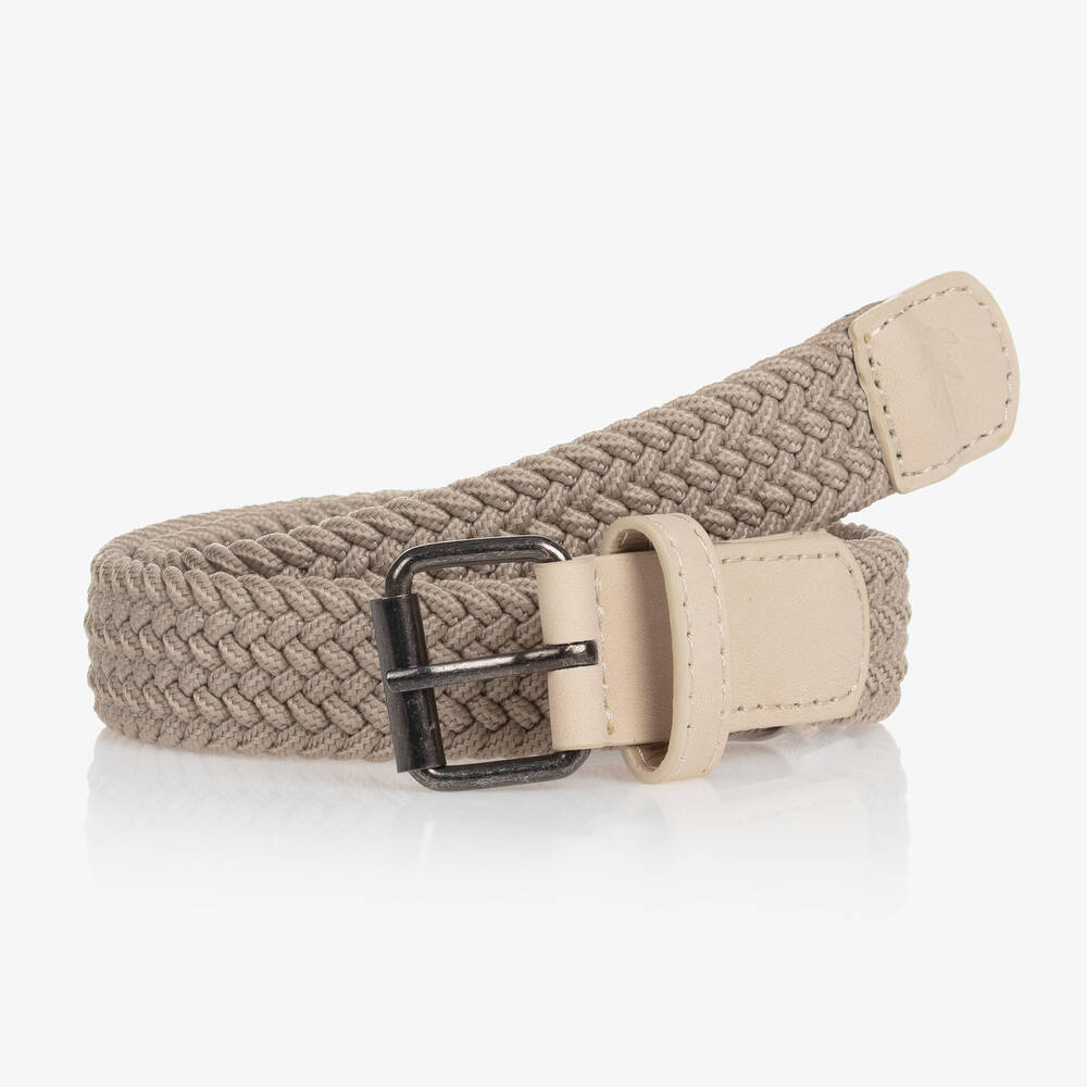 Mayoral - Boys Beige Woven Belt | Childrensalon