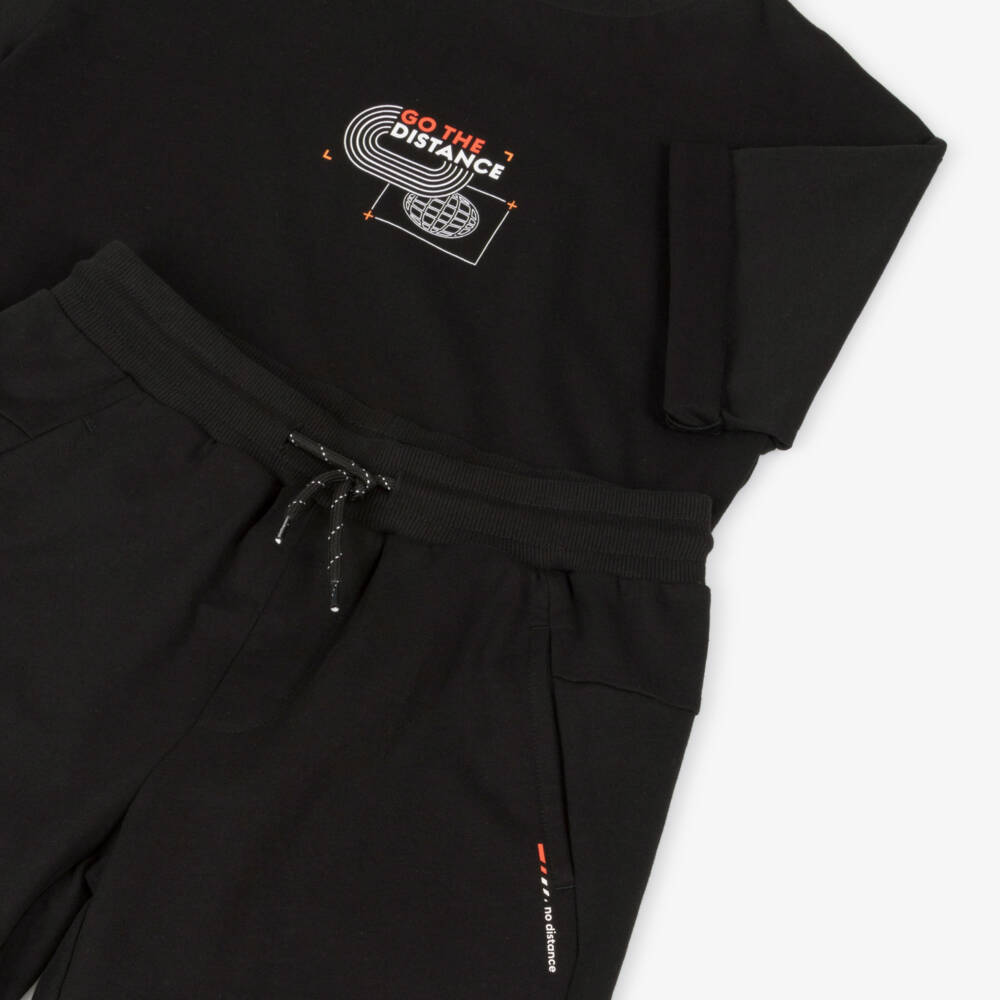 Mayoral Nukutavake-Boys Black Athletic Adventure Shorts Ensemble | Childrensalon Outlet