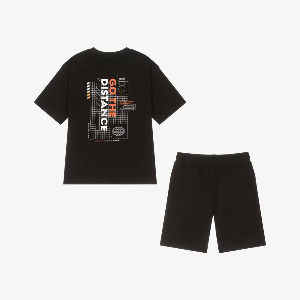 Mayoral Nukutavake-Boys Black Athletic Adventure Shorts Ensemble | Childrensalon Outlet