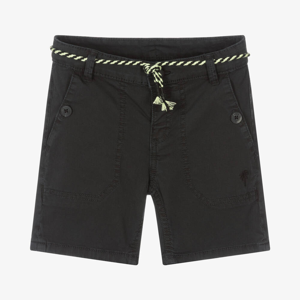 Mayoral-Boys Black Cotton Shorts | Childrensalon Outlet