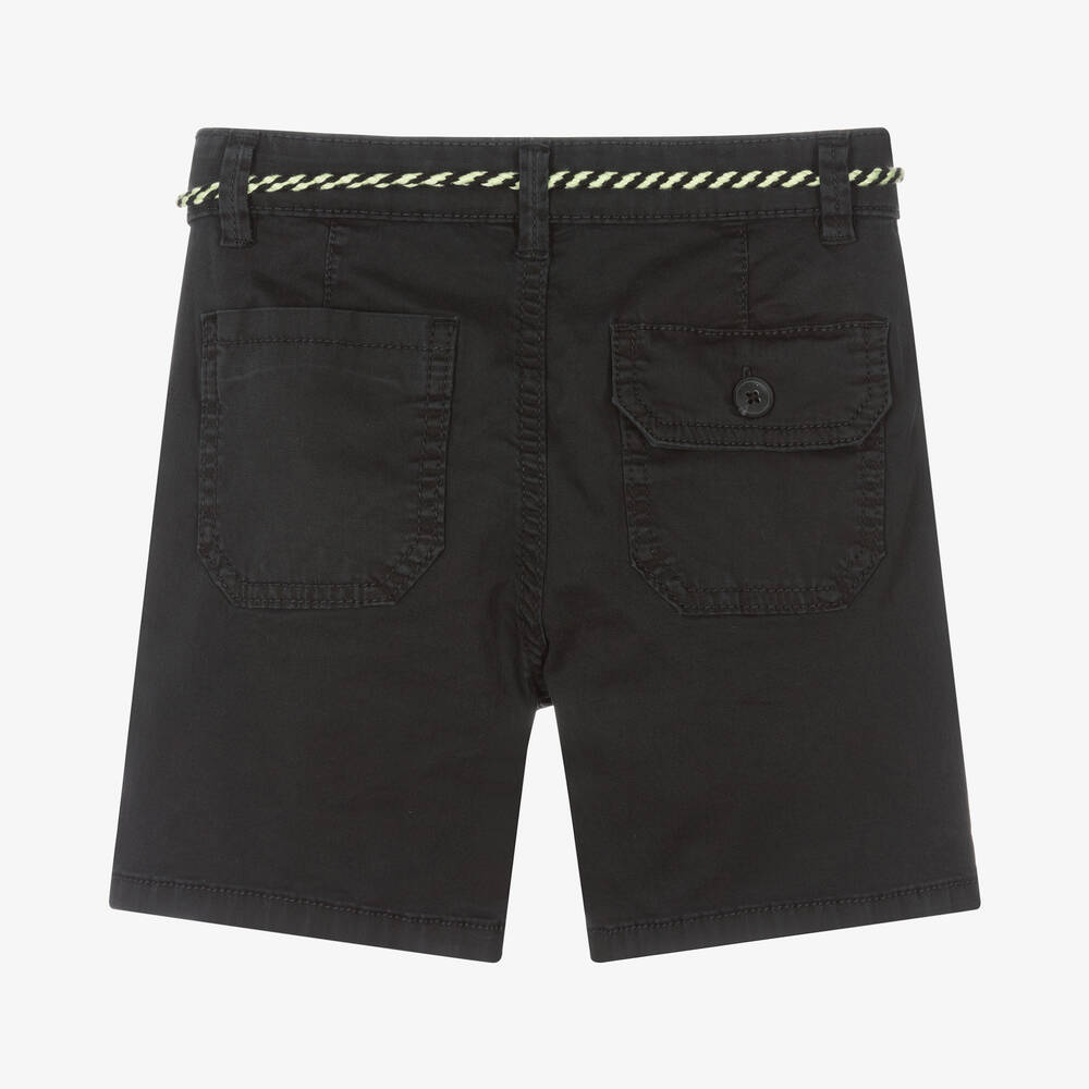 Mayoral-Boys Black Cotton Shorts | Childrensalon Outlet