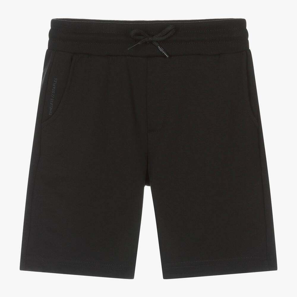 Mayoral Нукутаваке-Boys Black Cotton Shorts | Childrensalon Outlet