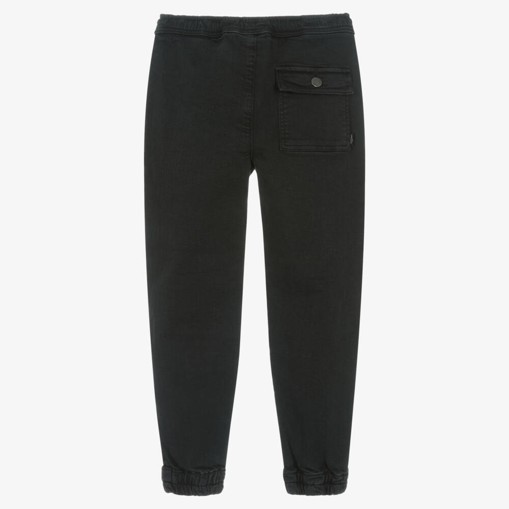 Mayoral Nukutavake-Boys Black Cotton Skater Jeans | Childrensalon Outlet