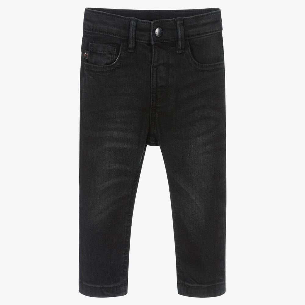 Mayoral-Boys Black Denim Slim Jeans | Childrensalon Outlet