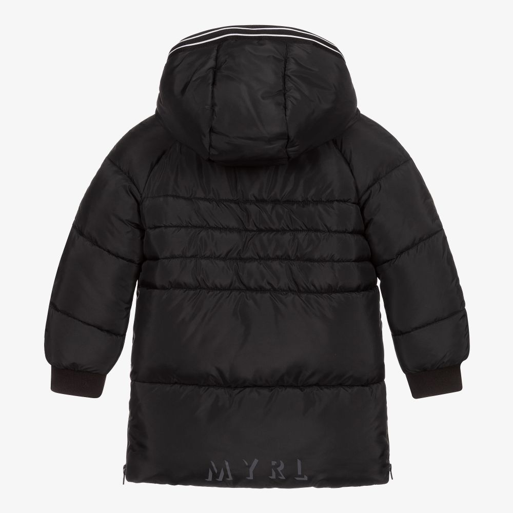 Mayoral-Черный пуховик с капюшоном для мальчиков | Childrensalon Outlet
