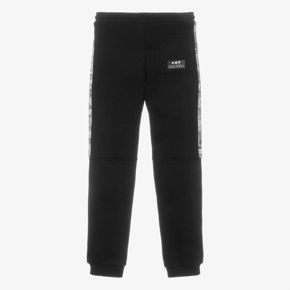 Mayoral Nukutavake-Boys Black Jersey Drawstring Joggers with Zipped Pockets | Childrensalon Outlet