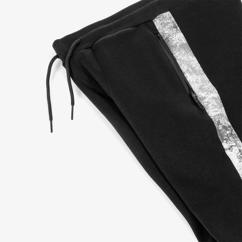 Mayoral Nukutavake-Boys Black Jersey Drawstring Joggers with Zipped Pockets | Childrensalon Outlet